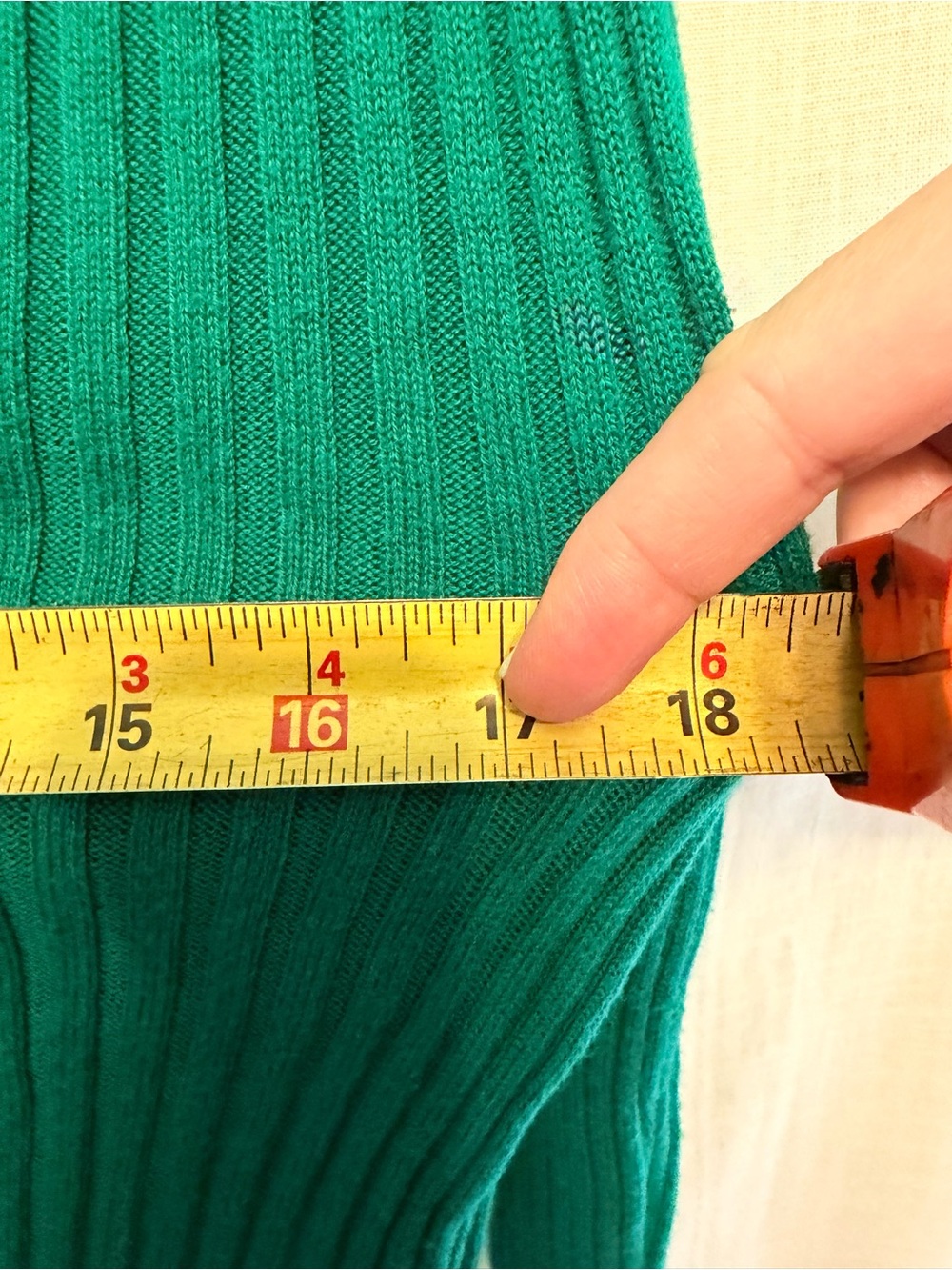 dip Emerald Ribbed V-Neck Button Cardigan - Picture 9 of 10